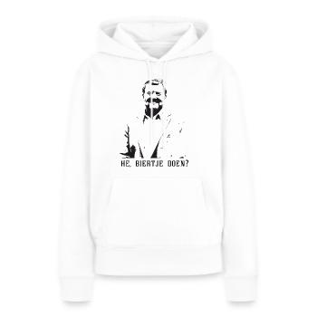 Hey, have a beer? - Women’s Premium Organic Hoodie - white - Front - Julia (174cm)