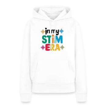 In meiner Stimulationsära Autismus-Spektrum - Frauen Premium Bio Hoodie - Weiß - Vorne - Julia (174cm)