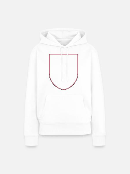 Wappen (leer) - Rahmen VEKTOR - Frauen Premium Bio Hoodie - Weiß