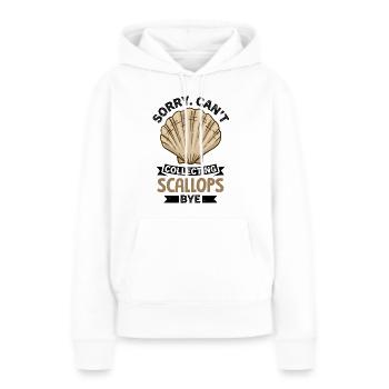 Muschel Muschelsammler Jakobsmuschel - Frauen Premium Bio Hoodie - Weiß - Vorne - Julia (174cm)