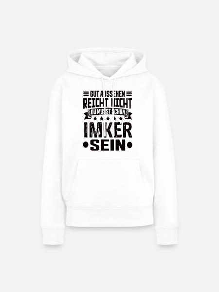 Imker - Frauen Premium Bio Hoodie - Weiß