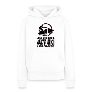 Encore un jet ski Je promets Jet Ski Jet Skis - Sweat à capuche Premium bio Femme - blanc - Devant - Julia (174cm)