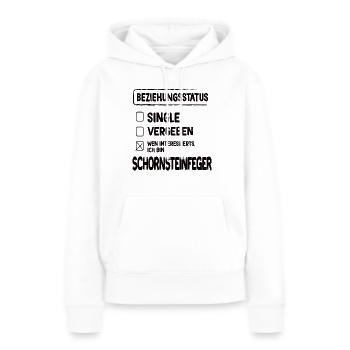 Schornsteinfeger Beziehungsstatus Kaminfeger - Frauen Premium Bio Hoodie - Weiß - Vorne - Julia (174cm)