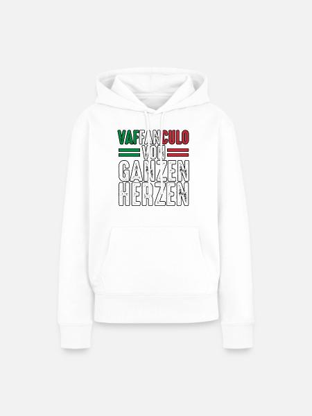 Italien Italiener Vaffanculo - Frauen Premium Bio Hoodie - Weiß