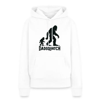 Bigfoot DADSQUATCH Dad Dad Dad Gift - Women’s Premium Organic Hoodie - white - Front - Julia (174cm)