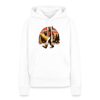 Bûcheron Forester Bigfoot - Sweat à capuche Premium bio Femme - blanc - Devant - Julia (174cm)