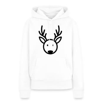 Groupe 3 - Sweat à capuche Premium bio Femme - blanc - Devant - Julia (174cm)