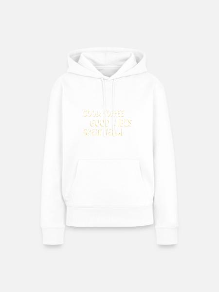 Büro Humor - Frauen Premium Bio Hoodie - Weiß