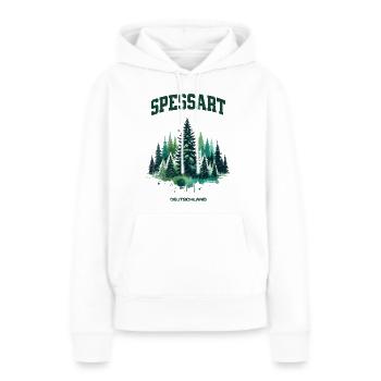 Spessart Germany Shirt Forest Nature Hiking - Women’s Premium Organic Hoodie - white - Front - Julia (174cm)