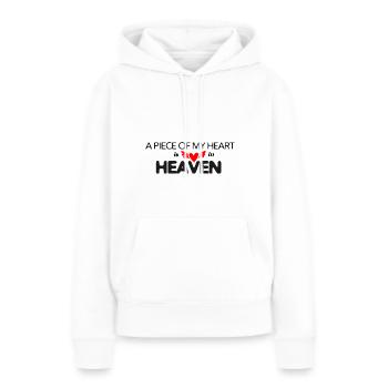 Trauer Spruch Abschied Tod Liebe Herz trauern Gott - Frauen Premium Bio Hoodie - Weiß - Vorne - Julia (174cm)