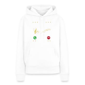 Meine Musikschule Ruft An Ich Muss Los - Frauen Premium Bio Hoodie - Weiß - Vorne - Julia (174cm)