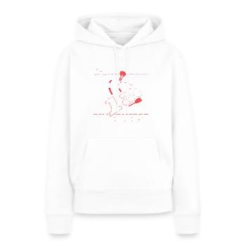 Spoiler Alarm Du Verlierst - Frauen Premium Bio Hoodie - Weiß - Vorne - Julia (174cm)