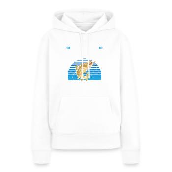 Was ist besser als eine Forelle? Viele Forellen - Frauen Premium Bio Hoodie - Weiß - Vorne - Julia (174cm)