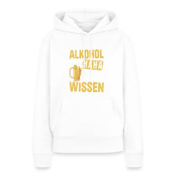 Vatertag Ohne Alkohol Ist Wie Haha Woher Soll Ich - Frauen Premium Bio Hoodie - Weiß - Vorne - Julia (174cm)