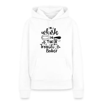 Je suis un manieur de fouet et un - Sweat à capuche Premium bio Femme - blanc - Devant - Julia (174cm)