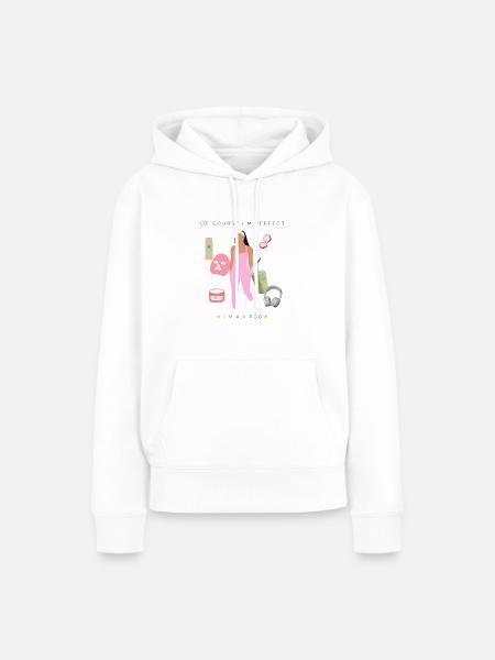 I'm virgo I'm perfect - Jungfrau Sternzeichen - Frauen Premium Bio Hoodie - Weiß