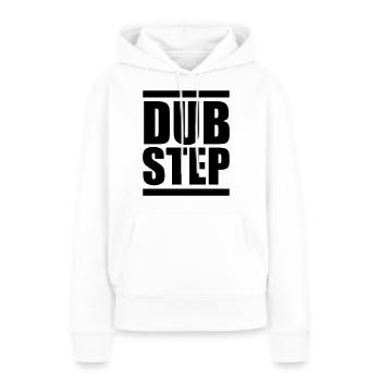 Dubstep - Sweat à capuche Premium bio Femme - blanc - Devant - Julia (174cm)