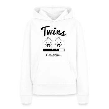 Twins Two Baby Boys - Frauen Premium Bio Hoodie - Weiß - Vorne - Julia (174cm)