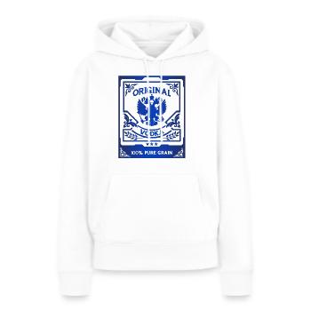 Russischer Vodka - Frauen Premium Bio Hoodie - Weiß - Vorne - Julia (174cm)
