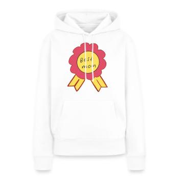 Best mom - Frauen Premium Bio Hoodie - Weiß - Vorne - Julia (174cm)