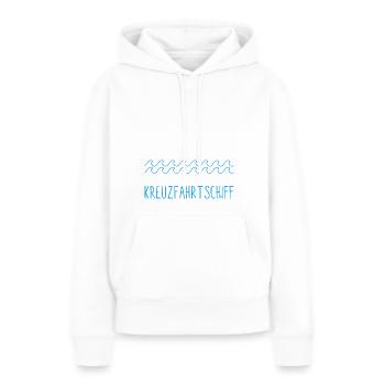 Mein Zuhause Ist Auf Dem Kreuzfahrtschiff - Frauen Premium Bio Hoodie - Weiß - Vorne - Julia (174cm)
