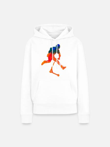 Freestyle-Roller - Frauen Premium Bio Hoodie - Weiß