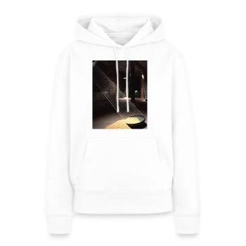 Lichtinstallation Fäden Reisschale BS 1 - Frauen Premium Bio Hoodie - Weiß - Vorne - Julia (174cm)