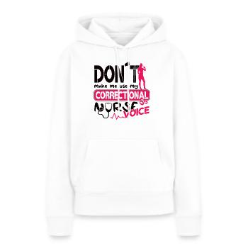 Prisons RN Correctional Nurse - Women’s Premium Organic Hoodie - white - Front - Julia (174cm)