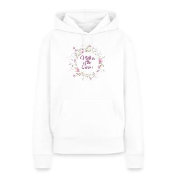 Mother of the Groom Wildflower Wreath - Women’s Premium Organic Hoodie - white - Front - Julia (174cm)