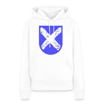 Die Schotten - Frauen Premium Bio Hoodie - Weiß - Vorne - Julia (174cm)