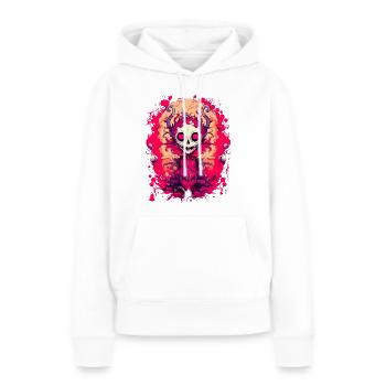 Monstres effrayants d’Halloween - Sweat à capuche Premium bio Femme - blanc - Devant - Julia (174cm)