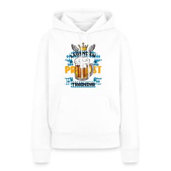 Legenden Training - Frauen Premium Bio Hoodie - Weiß - Vorne - Julia (174cm)