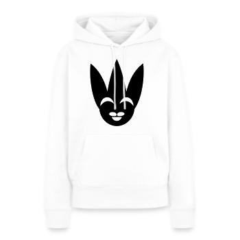 clown - Sweat à capuche Premium bio Femme - blanc - Devant - Julia (174cm)