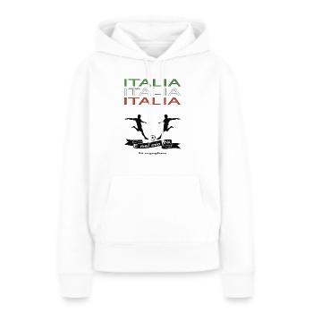 Italia Italia Italia - Frauen Premium Bio Hoodie - Weiß - Vorne - Julia (174cm)