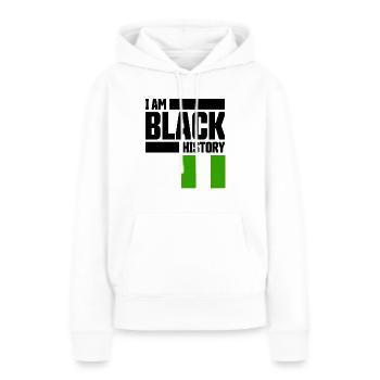 Black History Month - Women’s Premium Organic Hoodie - white - Front - Julia (174cm)