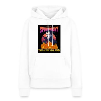 Halloween Dracula - Frauen Premium Bio Hoodie - Weiß - Vorne - Julia (174cm)