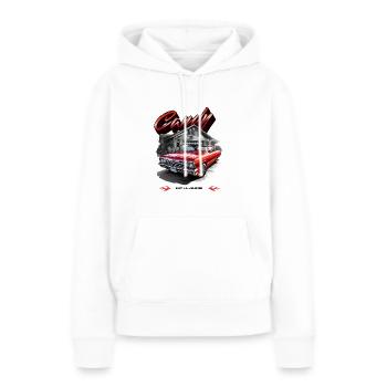 Classic Car V8 - Frauen Premium Bio Hoodie - Weiß - Vorne - Julia (174cm)