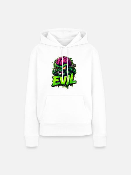 Evil - Frauen Premium Bio Hoodie - Weiß