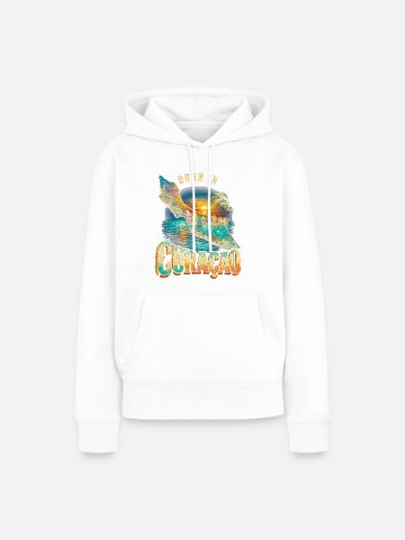 Curacao - Frauen Premium Bio Hoodie - Weiß