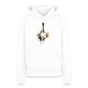 Banjo Authentisches Bluegrass & - Frauen Premium Bio Hoodie - Weiß - Vorne - Julia (174cm)