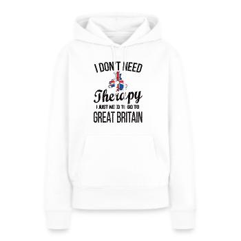 Brite Großbritannien Herkunft Britische Flagge - Frauen Premium Bio Hoodie - Weiß - Vorne - Julia (174cm)