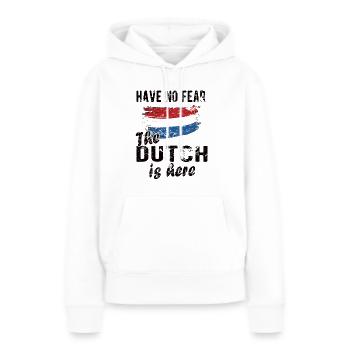 Pays-Bas néerlandais Drapeau néerlandais - Sweat à capuche Premium bio Femme - blanc - Devant - Julia (174cm)