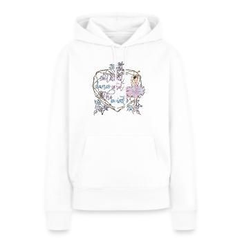 Danseuse de ballet ballerine danseuse de ballet - Sweat à capuche Premium bio Femme - blanc - Devant - Julia (174cm)
