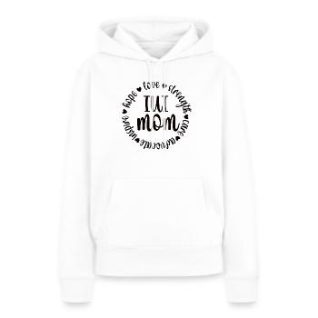 IUI Mama Intrauterine Insemination IUI Mutter - Frauen Premium Bio Hoodie - Weiß - Vorne - Julia (174cm)