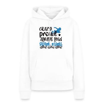 Stolze Schwimm-Mimi Schwimmer Mimi Oma Geschenk - Frauen Premium Bio Hoodie - Weiß - Vorne - Julia (174cm)