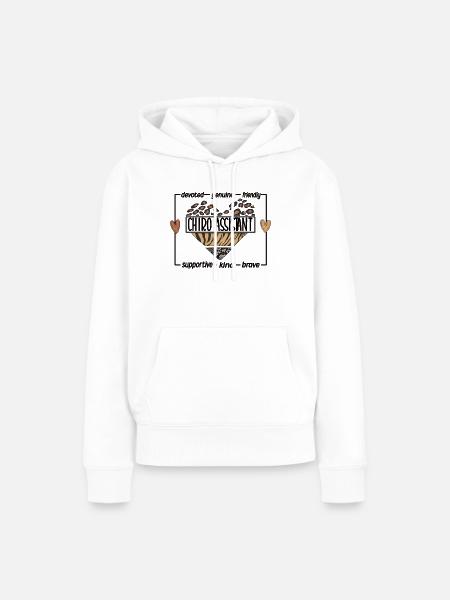 Chiropraktischer Assistent Chiropraktik Assistent - Frauen Premium Bio Hoodie - Weiß