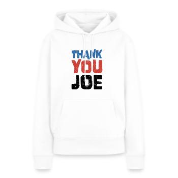 Vielen Dank, Joe - Wähler der Patriotischen Demokraten - Frauen Premium Bio Hoodie - Weiß - Vorne - Julia (174cm)