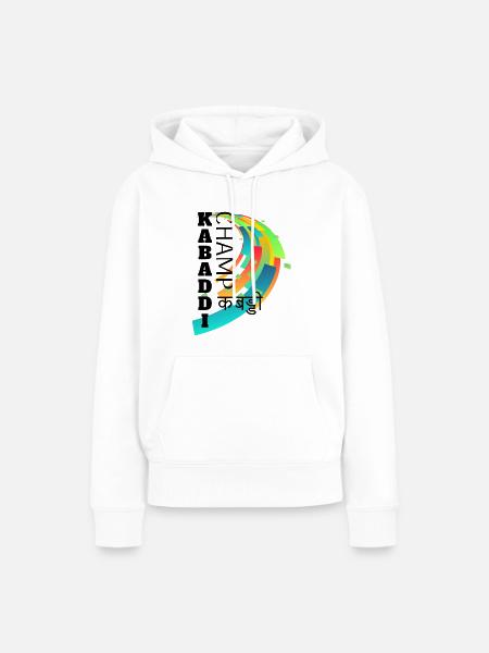 Kabaddi Champ - Frauen Premium Bio Hoodie - Weiß