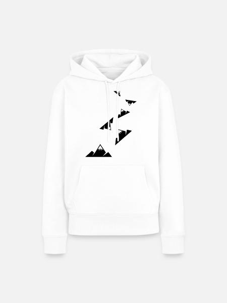Berge Outdoor - Frauen Premium Bio Hoodie - Weiß