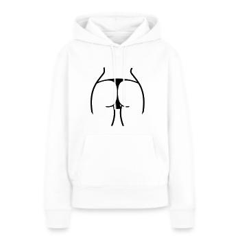 Heißer Arsch einer Frau im Tanga am Strand - Frauen Premium Bio Hoodie - Weiß - Vorne - Julia (174cm)